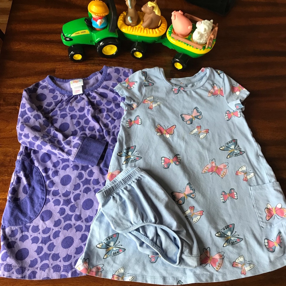 Two 18 month Dresses Very Pretty
